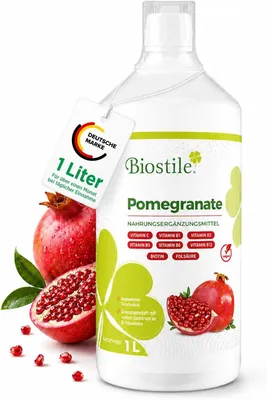 Produktbild von Biostile Granatapfelsaft – Natürlicher Saft mit Vitaminen C, E und B-Komplex