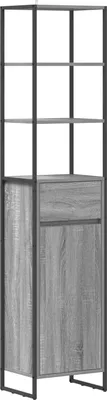 Immagine prodotto di vidaXL Mobile da bagno Grigio Sonoma 40 x 30 x 180 cm Materiale a base di legno