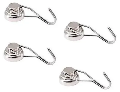 Obrázek produktu pro Otočné magnetické háčky, sada 4 kusů, nosnost 17 kg