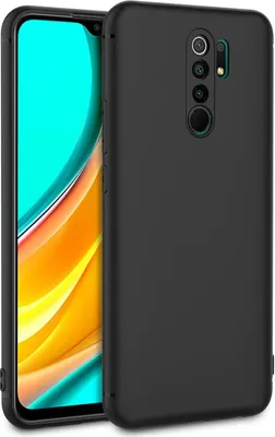 Produktbild von Conie TPU Schutzhülle für Xiaomi Redmi 9 Tasche Case Cover Bumper Silikon Hülle in Schwarz matt