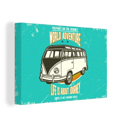 Produktbild von OneMillionCanvasses® - Leinwandbilder - 150x100 cm, Oldtimer - Oldtimer - Auto, Wandbilder Kunstdruck Wanddekoration