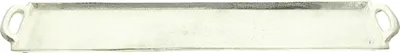 Produktbild von Tablett Silberglanz, lang, Aluminiumguss Maße: 64 x 12 cm