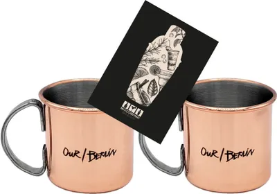 Produktbild von Our Berlin 2er Set Kupfer Becher - 2x Moskow Mule Becher mit Griff