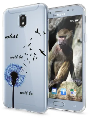 Image de Samsung J3 2017 EU Modèle Housse silicone par NALIA, Motif Mobile Case Cover Bumper Dandelion Bleu