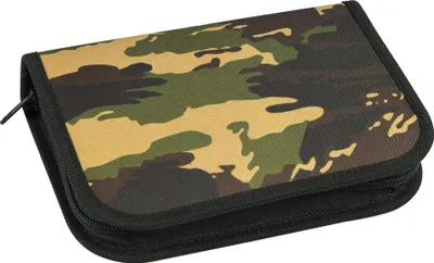 Obrázek produktu pro EBERHARD FABER 577490 EBERHARD FABER Federmäppchen befüllt Camouflage grün 32 teilig, 19,6 cm