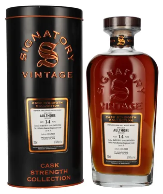 Produktbild von Signatory Vintage AULTMORE 14 Years Old 1st Fill PX Hogshead Cask Strength #1 2011 61,4% Vol. 0,7l in Tinbox