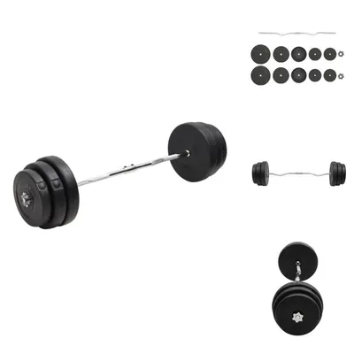 Produktbild von vidaXL Curlstange mit Gewichten 90 kg -  Hanteln & Gewichte