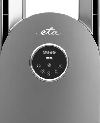 Close-up of the control panel of a bladeless fan.