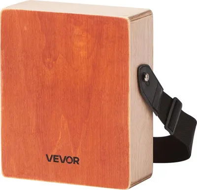 Image de Cajon Boîte à percussion en bois avec cordes de guitare Sac de transport