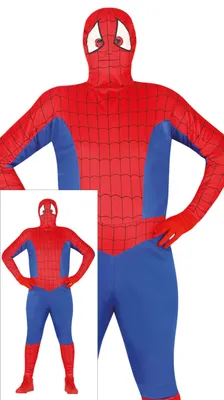 Immagine prodotto di Supereroe avventura figura mascherato eroe carnevale costume web design ragno avventura figura eroe costume fumetto supereroe, taglia: 54 - 56 (XL) colore: rosso