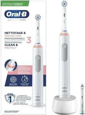 Produktbild von Oral-B Pro 3 Elektrische Zahnbürste Weiß