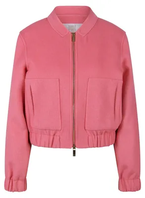 Produktbild von Blouson-Jacke aus Doubleface-Qualität mit Kragen und aufgesetzten Taschen