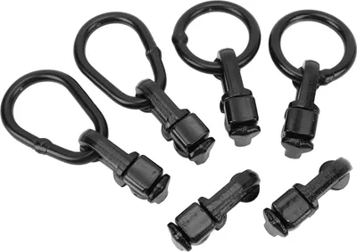 Immagine prodotto di L Regolazione dei binari con O-ring Acciaio al carbonio anodizzato nero per rimorchi con pianale di camion