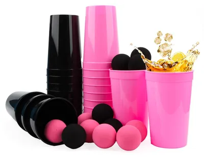 Image de Lot de 34 gobelets et balles pour Beer Pong, idéal pour les fêtes