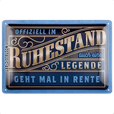 Produktbild von Nostalgic-Art - Blechschild 20 x 30cm - Offiziell im Ruhestand