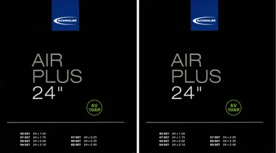 Produktbild von 2x Schwalbe Air Plus Schlauch 24" 40/62-507 Autoventil AV10AP Fahrradschlauch
