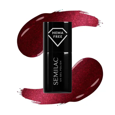 Image de 467 UV Nagellack Red Candle Flash 7 ml Semilac