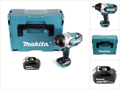 Zdjęcie produktu dla Makita DTW 1002 T1J akumulatorowy klucz udarowy 1/2" 18V 1000Nm bezszczotkowy + 1x akumulator 5.0Ah + Makpac - bez ładowarki