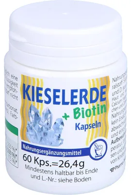 Produktbild von Canea Pharma Kieselerde + Biotin Kapseln, 60 St. Kapseln