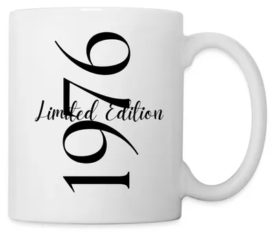 Produktbild von Spreadshirt 1976 Limited Edition Tasse, One size, Weiß
