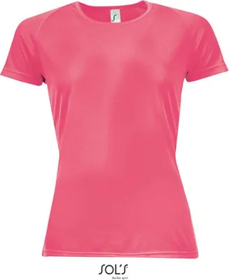 Produktbild von SOLs 01159 | Damen Raglan Sport T-Shirt + Längerer Rücken - Farbe: Neon Coral - Größe: S