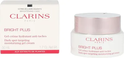 Obrázok produktu pre Clarins Bright Plus Dark Spot-Targeting Gel Cream, Denný a nočný krém, Ženy, Zmiešaná pleť, Mastná pleť, Citlivá pokožka, Tvár, Proti tmavým škvrnám, Zjasnenie, Hydratačné, 50 ml
