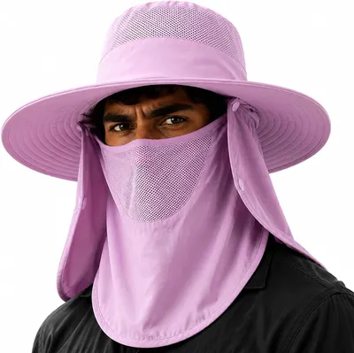 Imagen del producto de Sombrero con protección facial y para el cuello, talla única, transpirable, ligero, ideal para senderismo