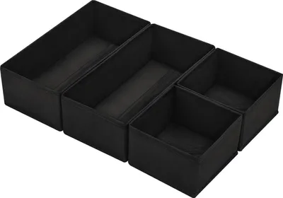 Immagine prodotto di DIMJ 4 cassetti set organizzatore Scatola portaoggetti in tessuto Beige