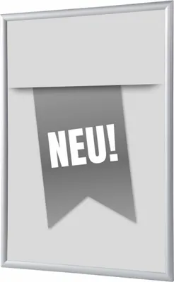 Produktbild von Showdown Klapprahmen - DIN A4 - Komplett-Set - Neu Deutsch - Grau/Silber