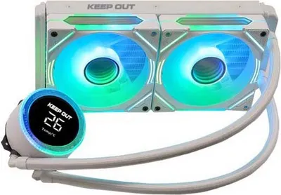 Obrázek produktu pro KeepOut XWC-240 PRO, Sada pro kapalinové chlazení, 12 cm, Bílá