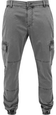 Produktbild von Urban Classics Herren Washed Cargo Twill Jogging Pants Hose, Grau (Grey 111), 32