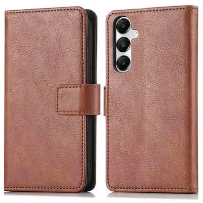 Imagen del producto de Funda Tipo Libro de Lujo para Samsung Galaxy S25 Plus - Marrón