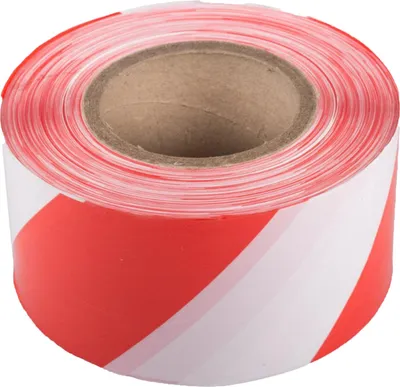 Produktbild von 72 x Absperrband (75 mm x 500 m) rot/weiß sehr reißfest hohe Sichtbarkeit beidseitig geblockt Flatterband Warnband Baustellenabsperrung BB-Verpackungen