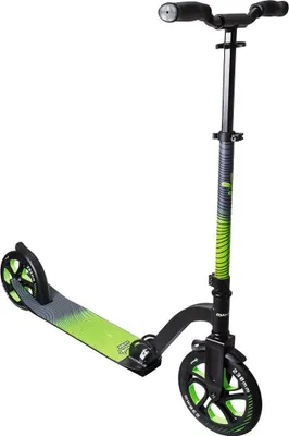 Zdjęcie produktu dla muuwmi Aluminium Scooter Pro - hulajnoga, 230/205 mm, ABEC 7, test GS, regulacja wysokości, deck XL, kierownica BMX, zielona