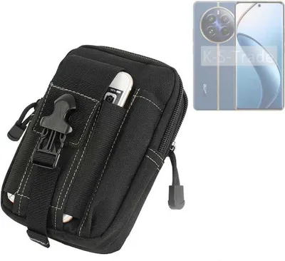 Produktbild von K-S-Trade Gürtel Tasche kompatibel mit Realme 12 Pro 5G Gürteltasche Holster Schutz Hülle Handy Hülle Smartphone outdoor Handy-Hülle schwarz