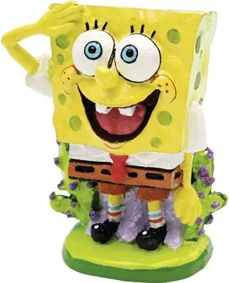 Image de Figurine aquarium déco Bob l'éponge 5 cm