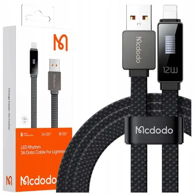 Obrázek produktu pro Mcdodo Nabíječka Usb Lightning Rychlonabíjecí Kabel Pro Iphone 1M Led
