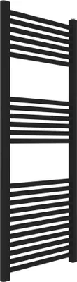 Produktbild von Stahl- Designheizkörper in schwarzer Farbe 50x120 cm