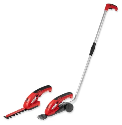 Produktbild von WALTER Akku-Gras- und Strauchschere 7,2 V Li-Ion - Flexibles 2-in-1 Gerät, LED-Ladestandsanzeige, Austauschbare Schnittmesser, Kabelloses Arbeiten, Einfache Handhabung, Inkl. Teleskopschlitten