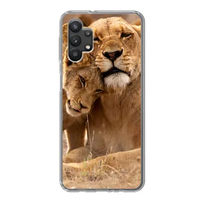 Produktbild von MuchoWow® Handyhülle Schutzhülle Hülle für Samsung Galaxy A32 5G Löwe - Wilde Tiere - Jungtier Silikon Softcase Handy Hülle - Softcase