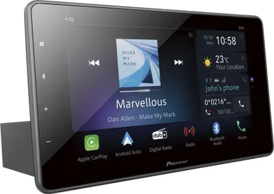 Produktbild von Pioneer SPH-EVO950DAB-UNI, Schwarz, 1 DIN, JPEG, FLV, H.264, MKV, MPEG4, TS, 22,9 cm (9"), DAB+, FM