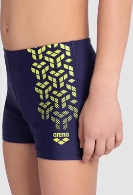 Produktbild von Boy's Arena Kikko V Swim Short Graphic Navy-Soft Green Navy-Soft Green 128