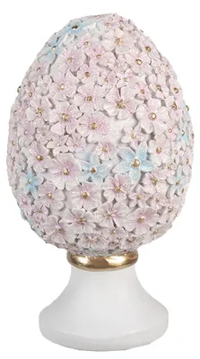 Immagine prodotto di Uovo decorativo Clayre & Eef Ø 10x18 cm plastica rosa