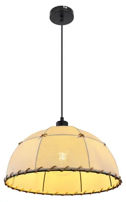 Produktbild von Hängeleuchte, Hanfseil, Dekornähte, beige, schwarz, H 120 cm
