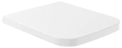Imagen del producto de Asiento de inodoro Venticello con sistema de liberación rápida y cierre suave, color blanco alpino