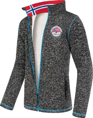 Zdjęcie produktu dla Kurtka polarowa Nebulus z pluszowym futerkiem FALLOU men, ciepła kurtka polarowa, z długim zamkiem błyskawicznym, P5495 - men, czarny, M