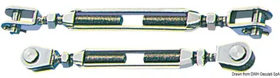Zdjęcie produktu dla Turnbuckle z two fixed jaws AISI 316 8 mm Osculati 07.198.08
