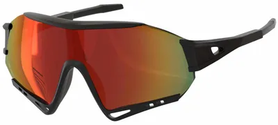 Produktbild von Shield Sonnenbrille Uni – Sportliche Visor Sonnenbrille mit großem Glas Rot