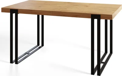 Produktbild von Alpi Moebel, Rechteckiger Esstisch Rosa, Modern Tisch 200x90x77 cm, Lancelot mit Schwarz Metallbeinen