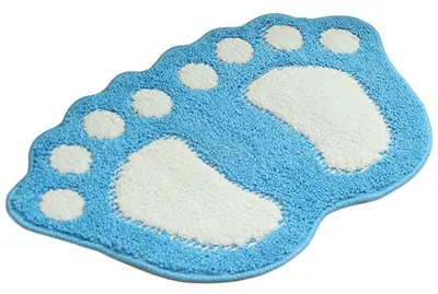 Image de Tapis de bain antidérapant, 40x60 cm, couleur bleue
